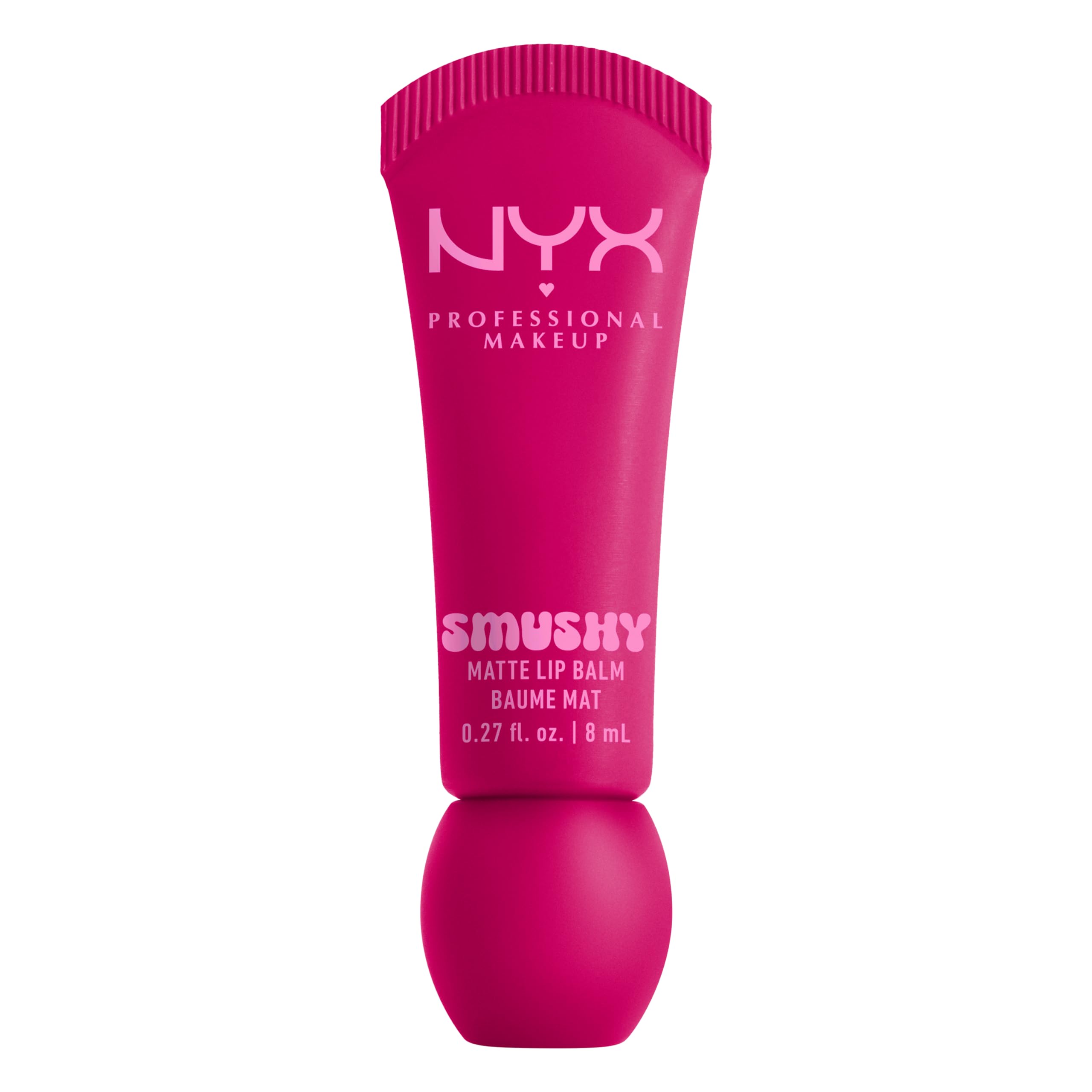 Nyx Professional Mak Fuchsia Nyx Professional Makeup Smushy Matte Lip Balm Tinted Lip Moisturizer With Soft Matte Finish - She's Serving (Fuchsia)