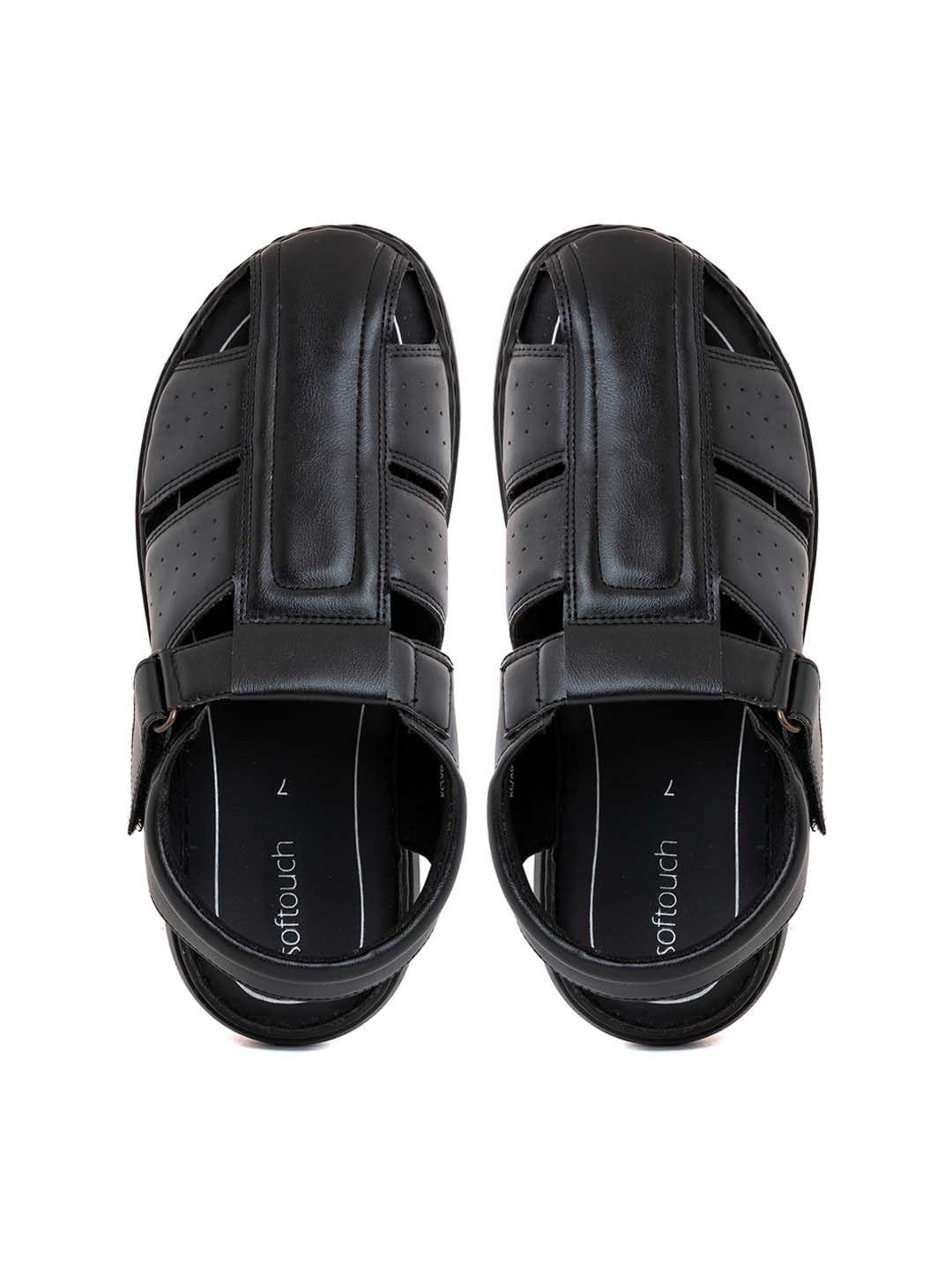 Khadims Softouch Black Casual Fisherman Sandal for Men (2708866) (B0CLRDZN1N) Amazon Price History, Amazon Price Tracker