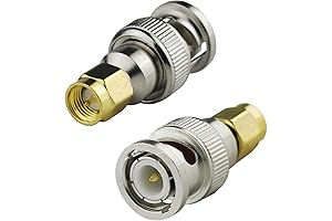 RF coax adapter SMA male to BNC male