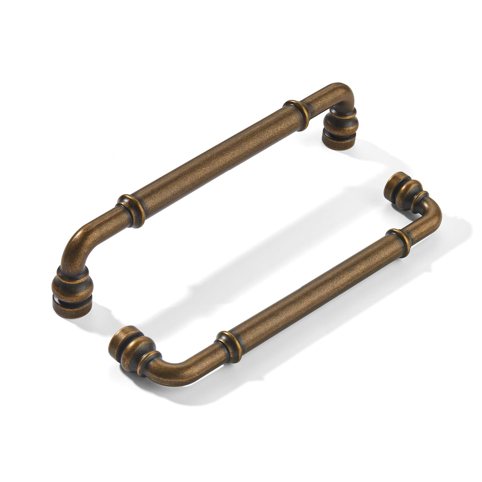 khtumeware 10 robuste Schrankgriffe aus antikem Messing, 20,3 cm