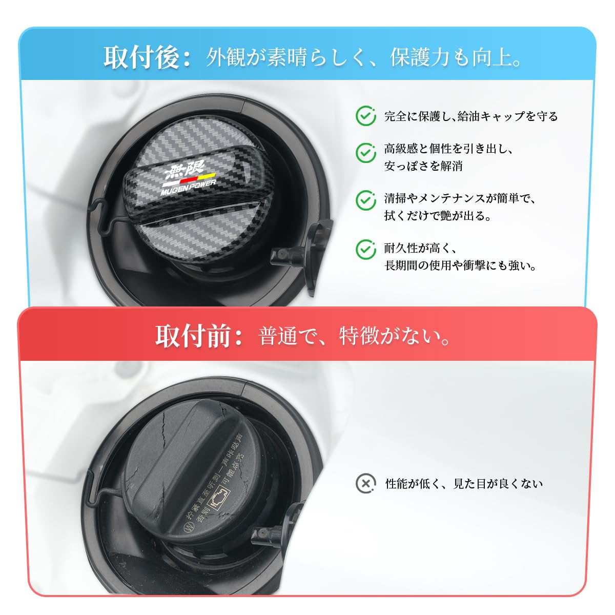 Amazon | 無限 MUGEN 専用 フューエルキャップガーニッシュ 給油口