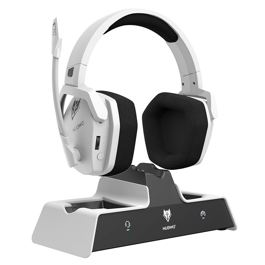 Amazon | NUBWO ヘッドセットマイク付き ワイヤレススゲーミング