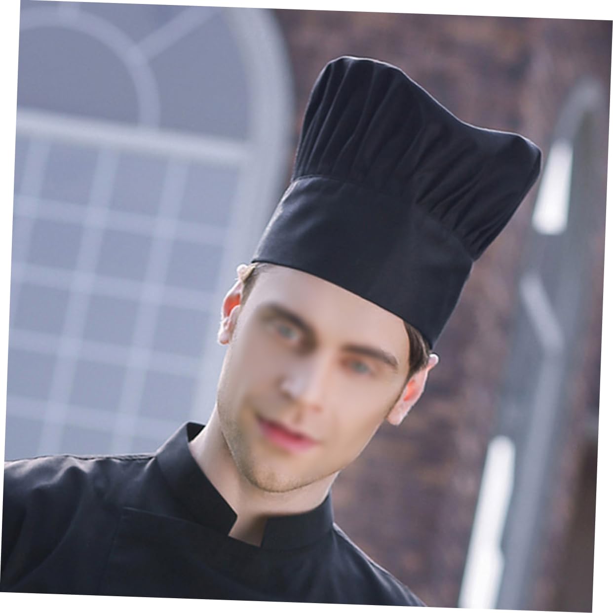 Gorra De Cocinero Sombrero De Restaurante Cocinar Black