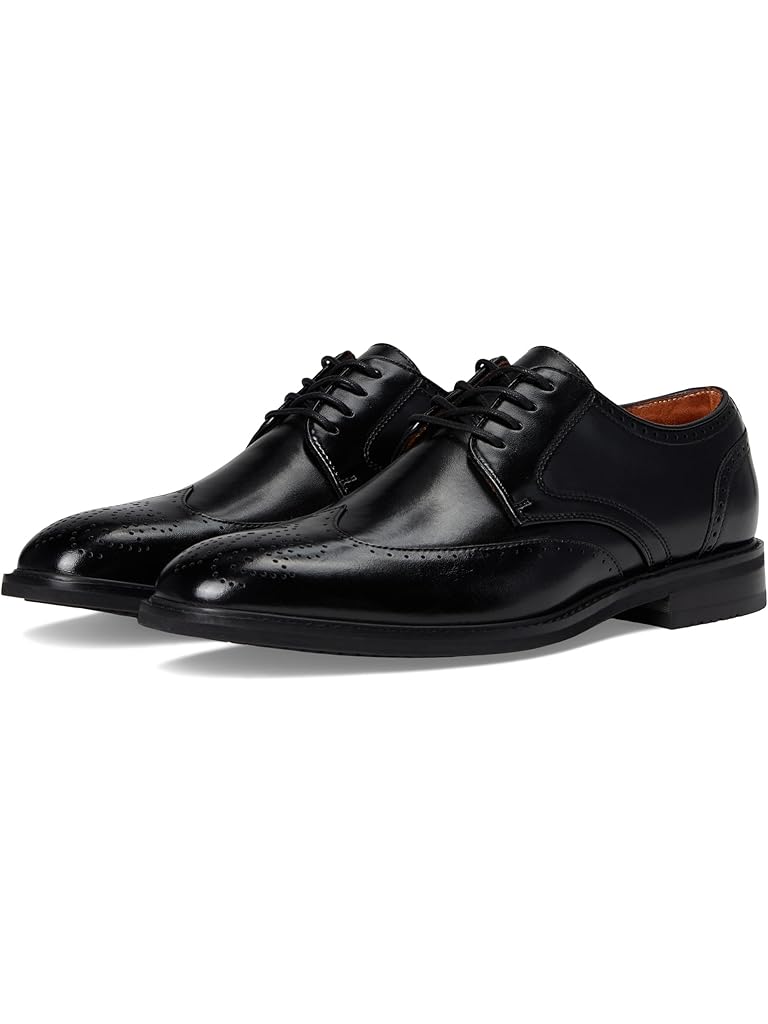 Black Stacy Adams Bennett Wingtip Lace-Up