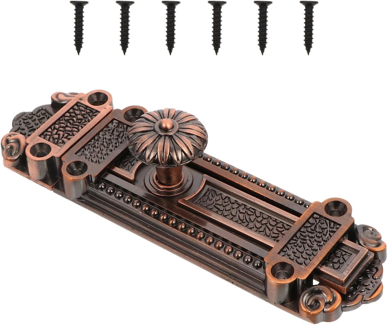DOITOOL Vintage Latch Zinc Alloy Antique Slide Lock Decorative Door Hardware Gate Bolt for Wooden and Barn Doors 5.1X1.7X1.6 Inches