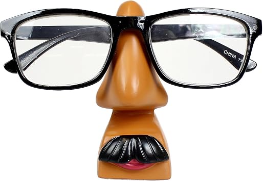 JewelryNanny Men are from Mars Funny Eyeglass Holder Nose, Brown