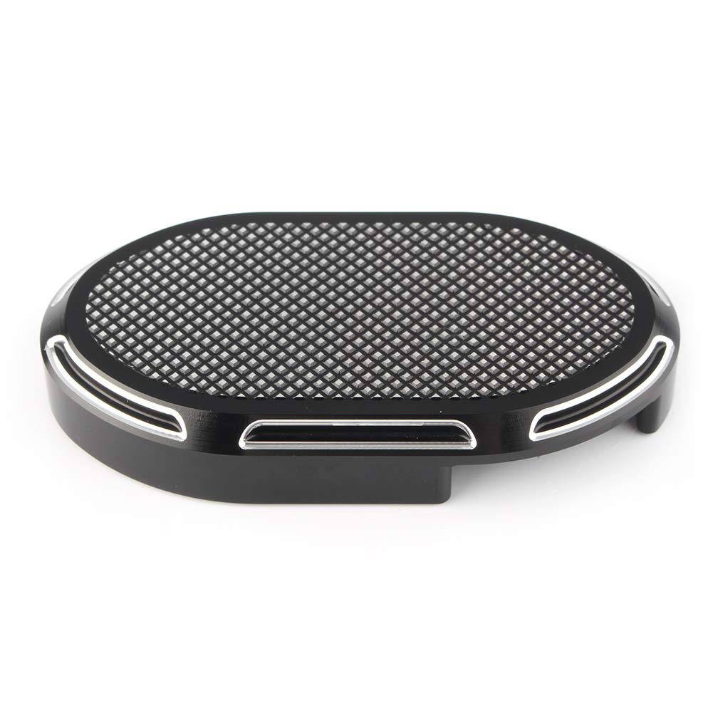 GZYF CNC Aluminum Motorcycle Brake Pedal Pad Cover Footrest for Harley for Sportster XL883 XL1200 Dyna Wide Glide V-Rod, Black