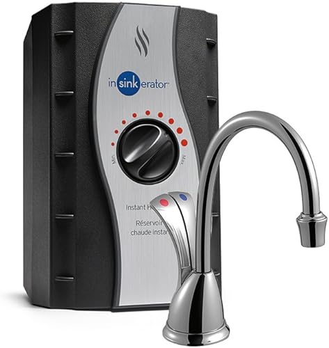 Miniatura 8 de InSinkErator H-Wave-SN Involve Wave - Sistema dispensador instantáneo de agua caliente con tanque de acero inoxidable, níquel satinado