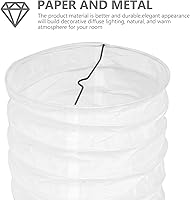 Vista 8 de Uonlytech Lámpara de pie de papel de estilo nórdico, de repuesto, diseño japonés simple, cubierta de luz para sala de estar, dormitorio, decoración