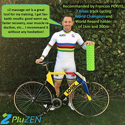 Fascia gereedschapsset voor zelfmassage | Fascia roller van 45 cm (schuimroller), massagestick met 7 rollen, fascia bal… - Image 6