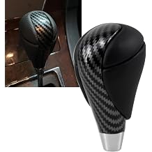 RYANSTAR RACING Carbon Fiber Leather Gear Shift Knob Compatible with Lexus ES300, GS430, IS250, LX470, RX450h, Toyota Crown, Corolla, Camry, RAV4, Prado, 4Runner, Highlander