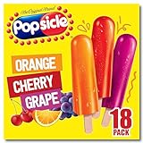 Popsicle Ice Pops Orange Cherry Grape 18 Ice Pops For a Tasty Frozen Dessert 40 Calories per ice pop
