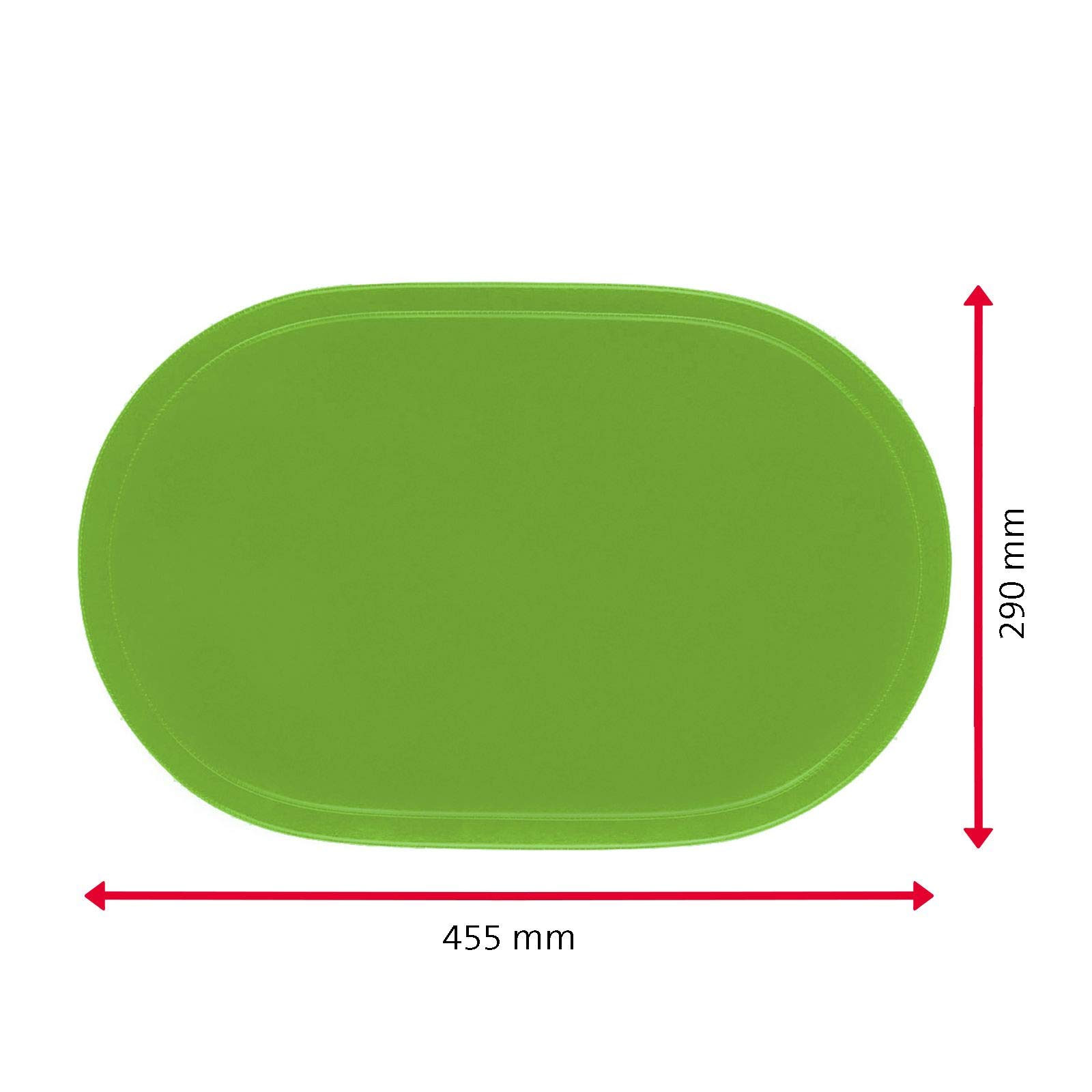 Westmark Set De 4 Sets De Table Vinyle Rouge 45,5 X 29 Cm - Pratiques Et Élégants