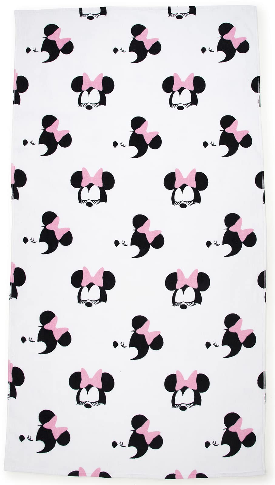 Jay Franco Boys Weiß - Minnie Maus Disney Minnie Mouse Style 86Cm X 162Cm 100% Large Cotton Beach Towel,White