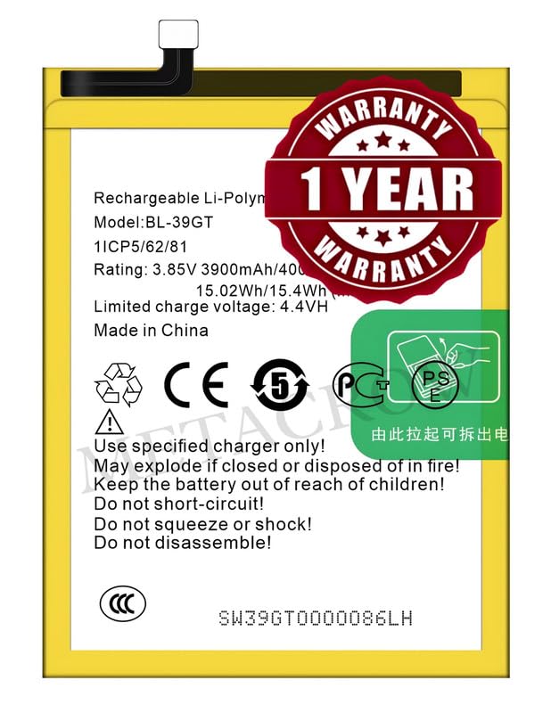 Image of Original BL-39GT Battery Compatible for Tecno Camon I IA5 Twin (RD008) - 4000mAh - 1 Year Warranty JK1