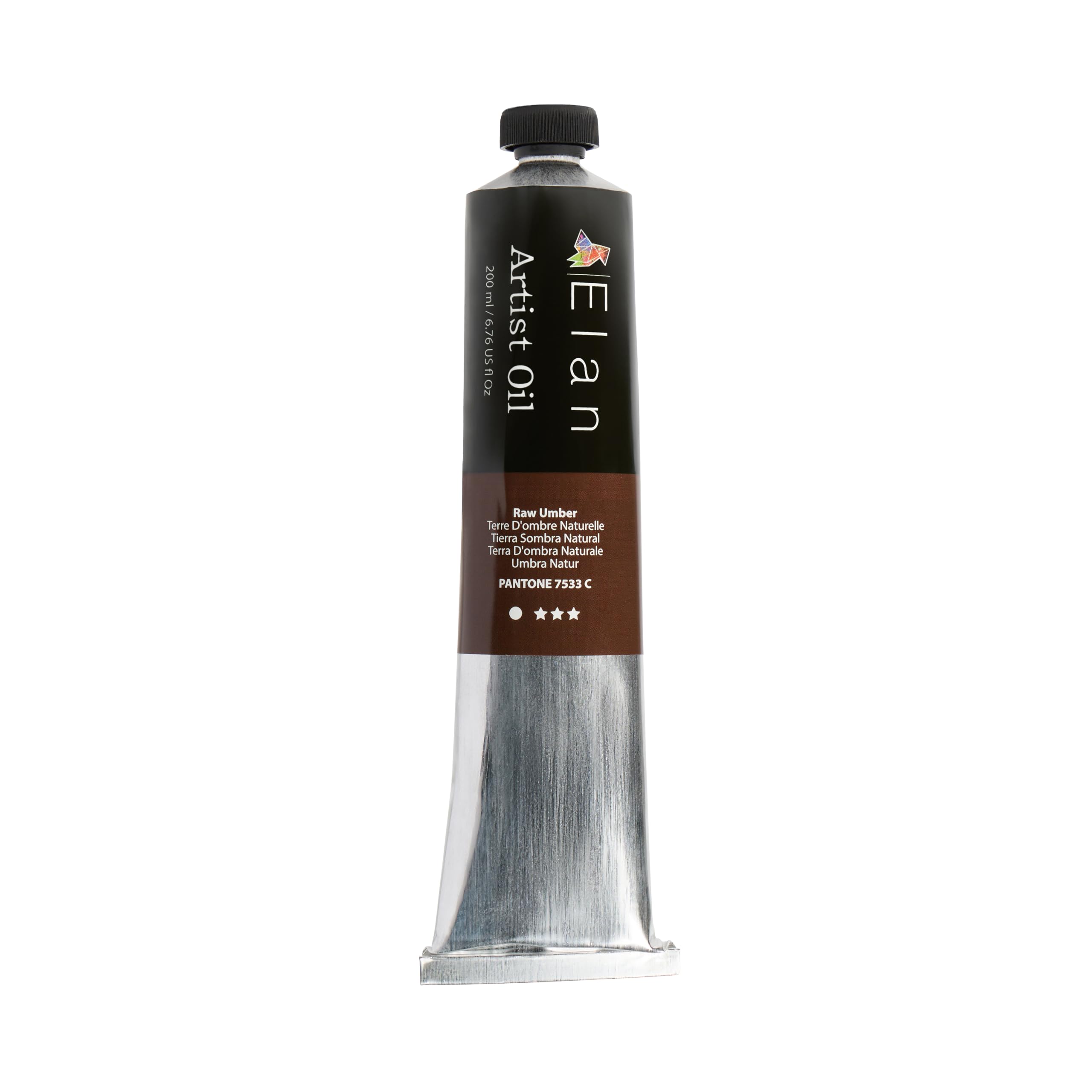 Elan Raw Umber Oil Paint 200ml Tube
