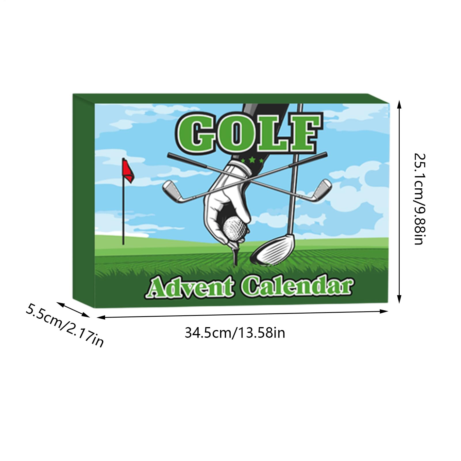 Calendario De Adviento Golf Pelotas Golf Tees Marcadores 24 Días Adviento