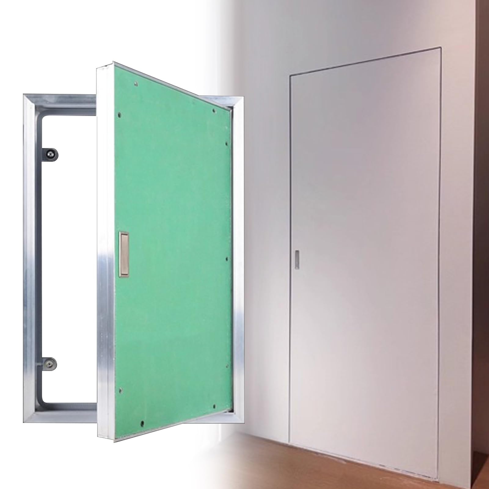 Blazea Attic Plumbing Access Panel 300 450 600 700 800 900 mm, Paintable Wall Hole Cover Access Door, Hidden Inspection Hatch Revision Door for Drywall(300x1000mm)