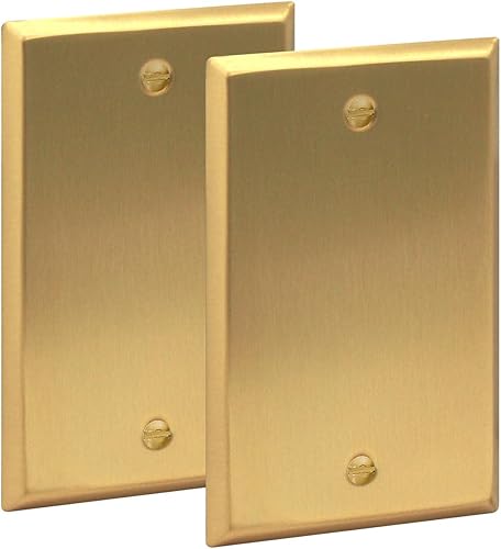 Miniatura 8 de Rio Salto Placa de pared de metal dorado para interruptor de luz o cubierta de enchufe, resistente a la corrosión, cubierta de pared de un solo