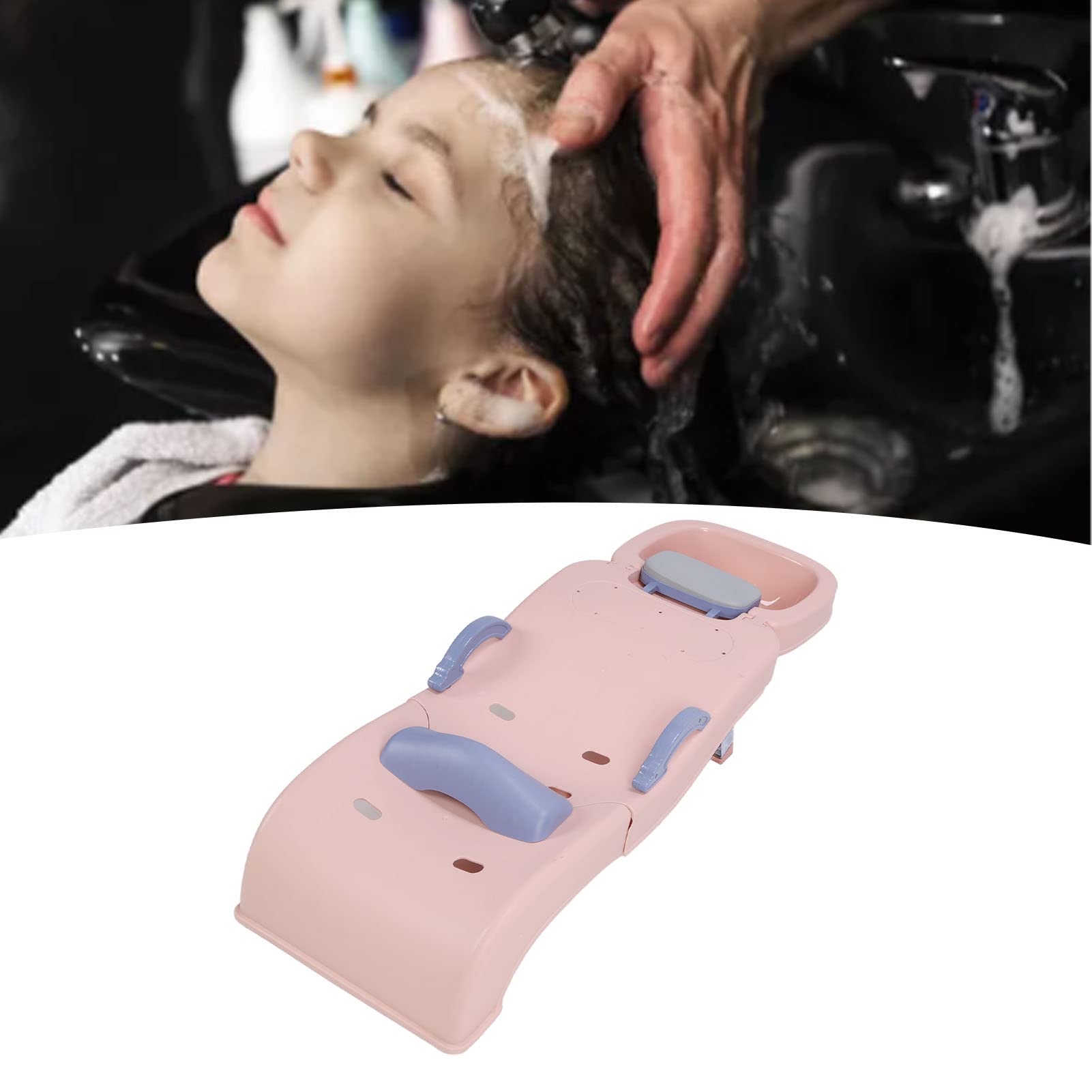 Kinder-Shampoo-Stuhl, faltbar, Kleinkind-Shampoo-Stuhl, Badehilfe, Rutschfester Kleinkind-Haarwaschstuhl mit Shampoo-Becken for Kinder von 0 bis 10 Jahren ()