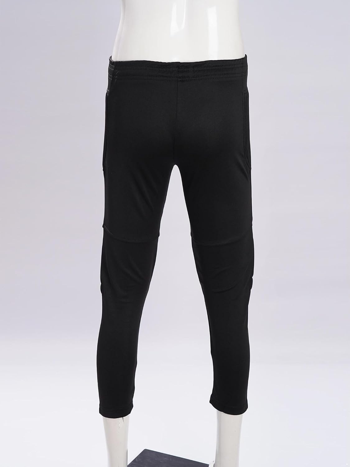 Yhong Kids Boys Soccer Goalkeeper Goalie Pants Football Active Padded Leggings Waistband Trousers with Drawstring