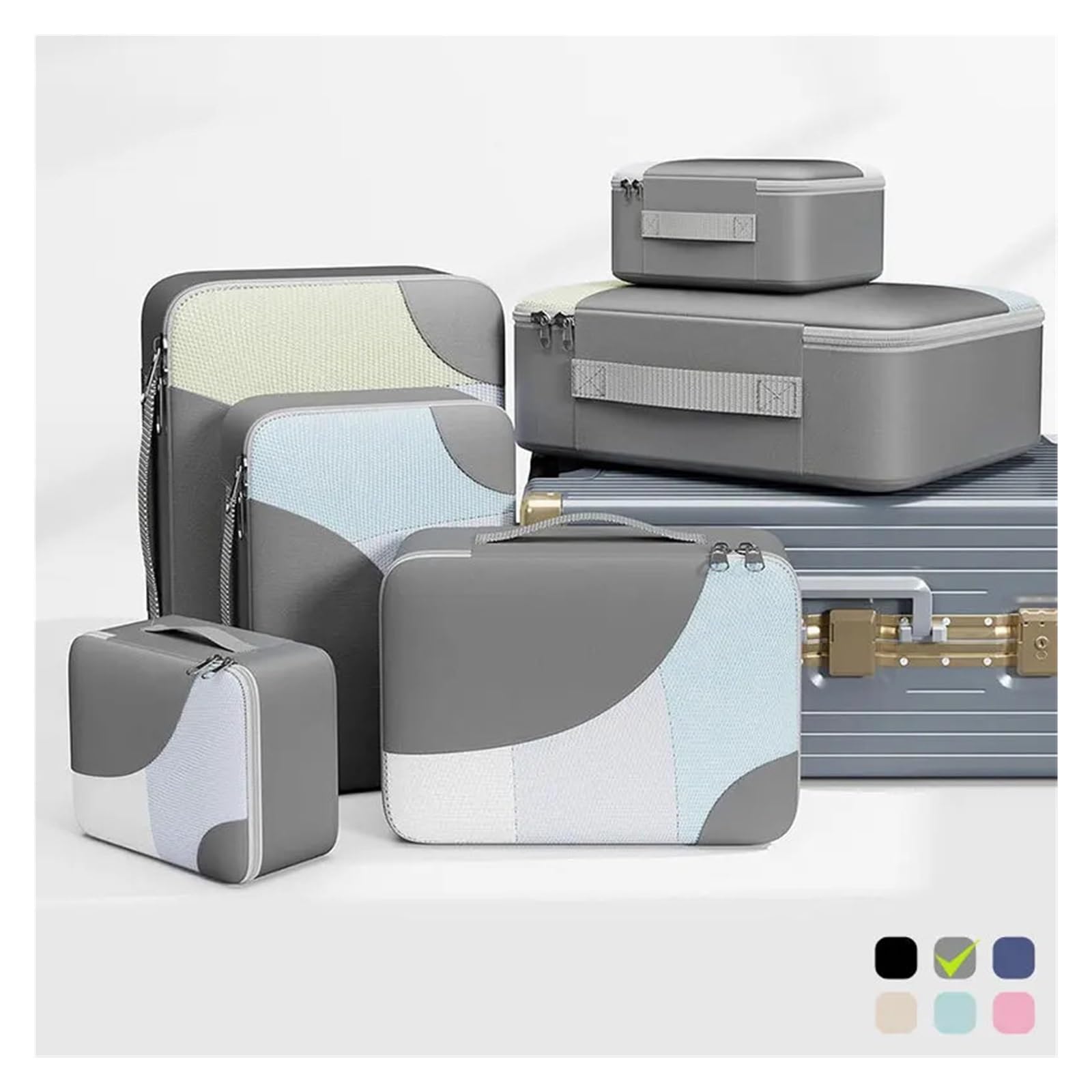 Set organizer per bagagli Set di 6 cubi da viaggio for abbigliamento, scarpe, organizer, accessori leggeri for riporre bagagli e valigie
