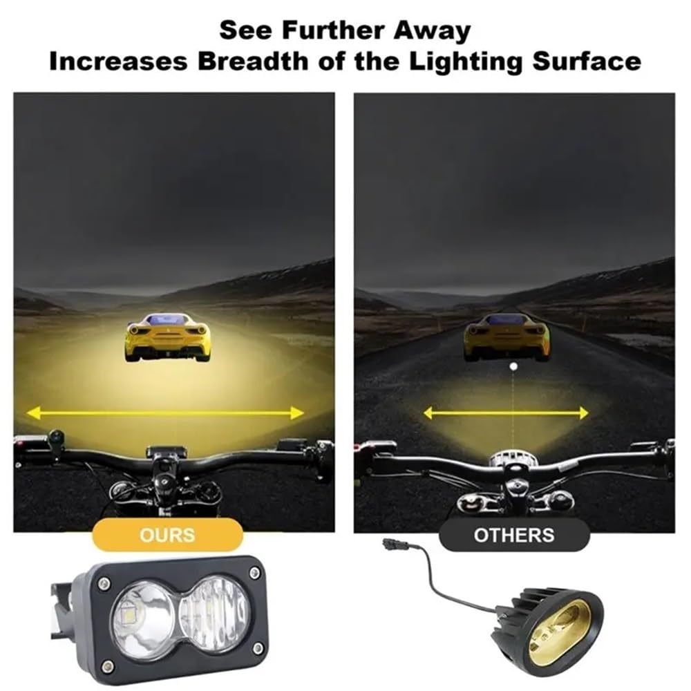 Fari Fendinebbia Baccelli per luci di inondazione c moto e | Baccelli per luci di inondazione c moto e Talaria per kit combinato Accessori per fari a LED per Sur-Ron X260