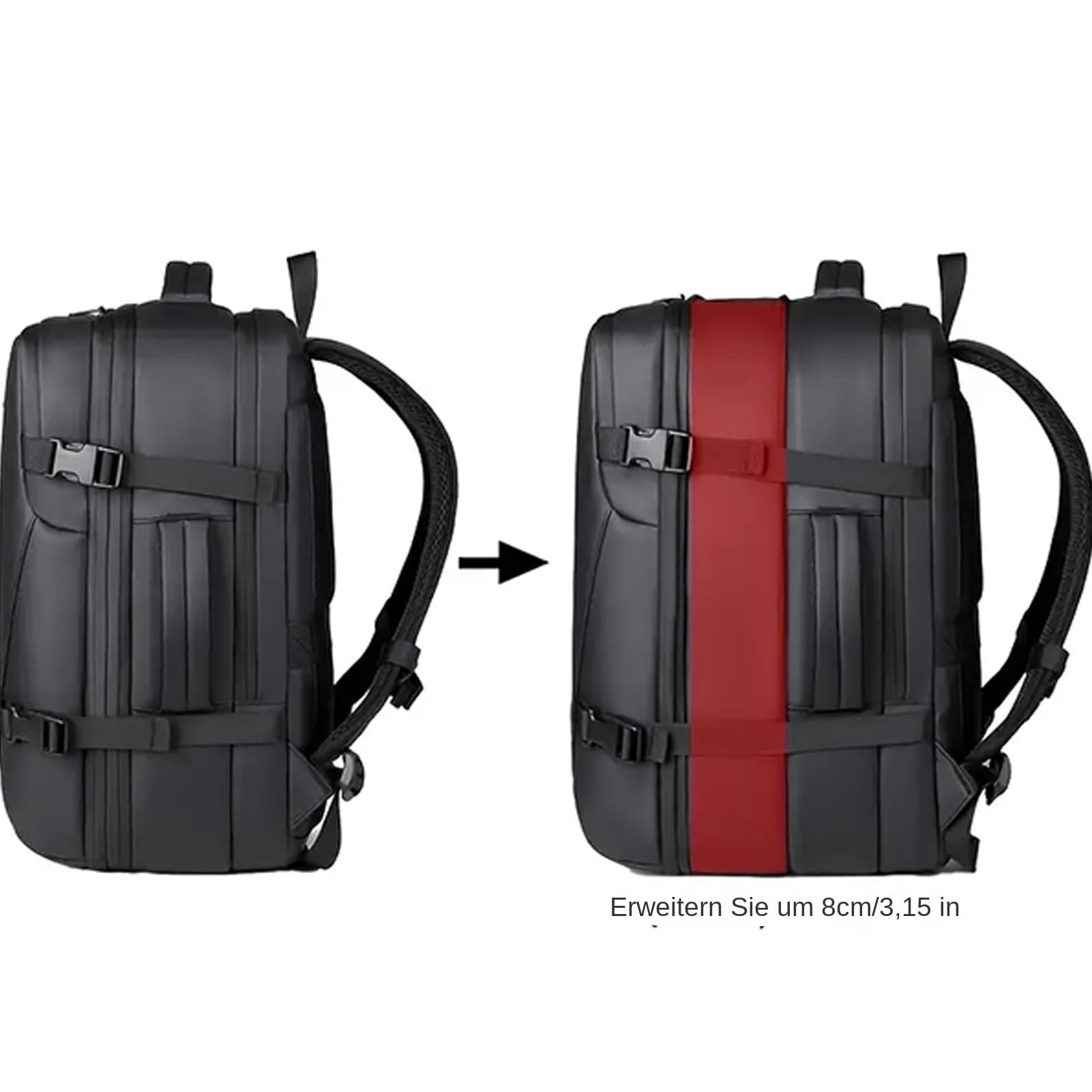 Zaino a Compressione Sottovuoto Compartimento Bagnato/Asciutto Separato con | A Compressione per Studenti Uomo Donna Viaggio Palestra Sport Attività All'aperto