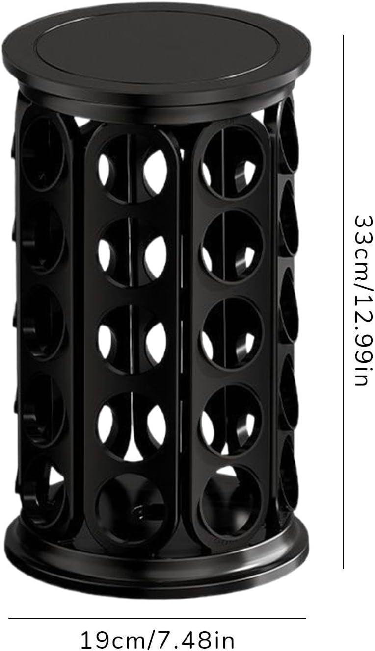 Coffee Pod Holder, Spinner Rack with Rotating Organizer, Kitchen Bar Access