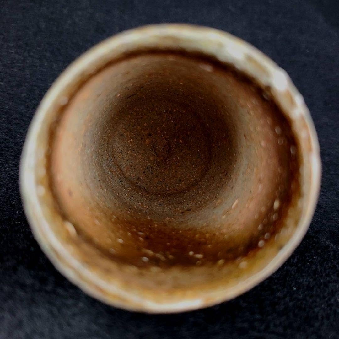 隠崎隆一作 備前焼湯呑み 師伊勢崎淳 人間国宝 備前焼 湯呑 【公式通販】