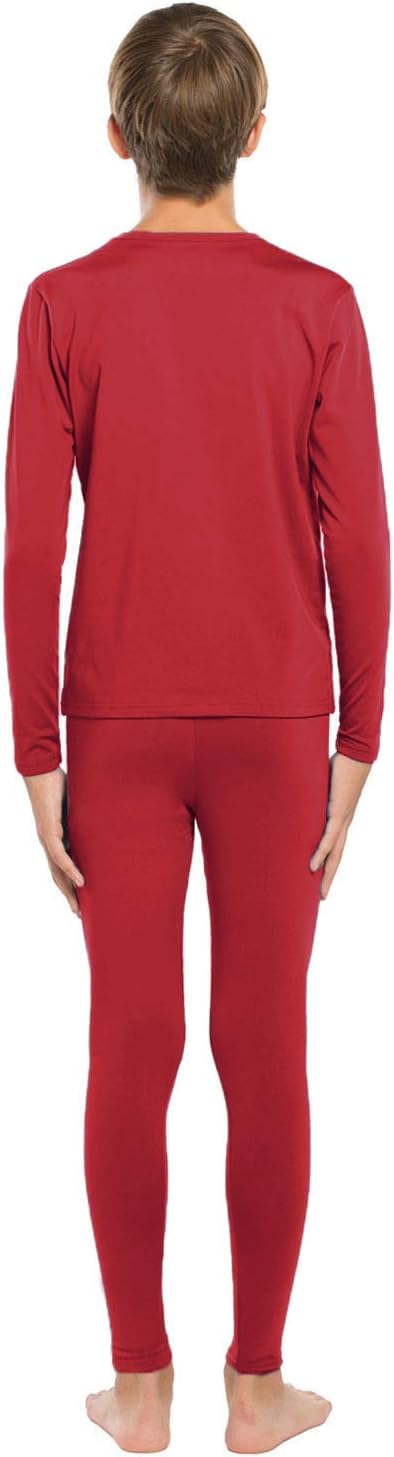 ViCherub Thermal Underwear for Kids Fleece Lined, Boys Long Johns Cold Weather, Base Layers Thermals Set Boy for Skiing - Image 4
