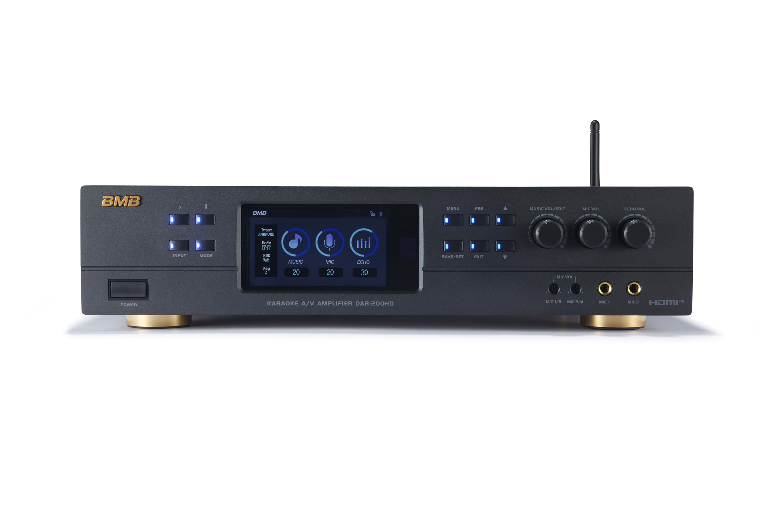 Amazon.com: BMB DAR-200HD 400W 2-Channel Karaoke Mixing Amplifier