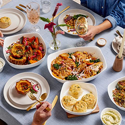 Rubbermaid Glass Baking Dishes For Oven, Casserole Dish Bakeware, Duralite 12-Piece Set, White (With Lids) #TOP7