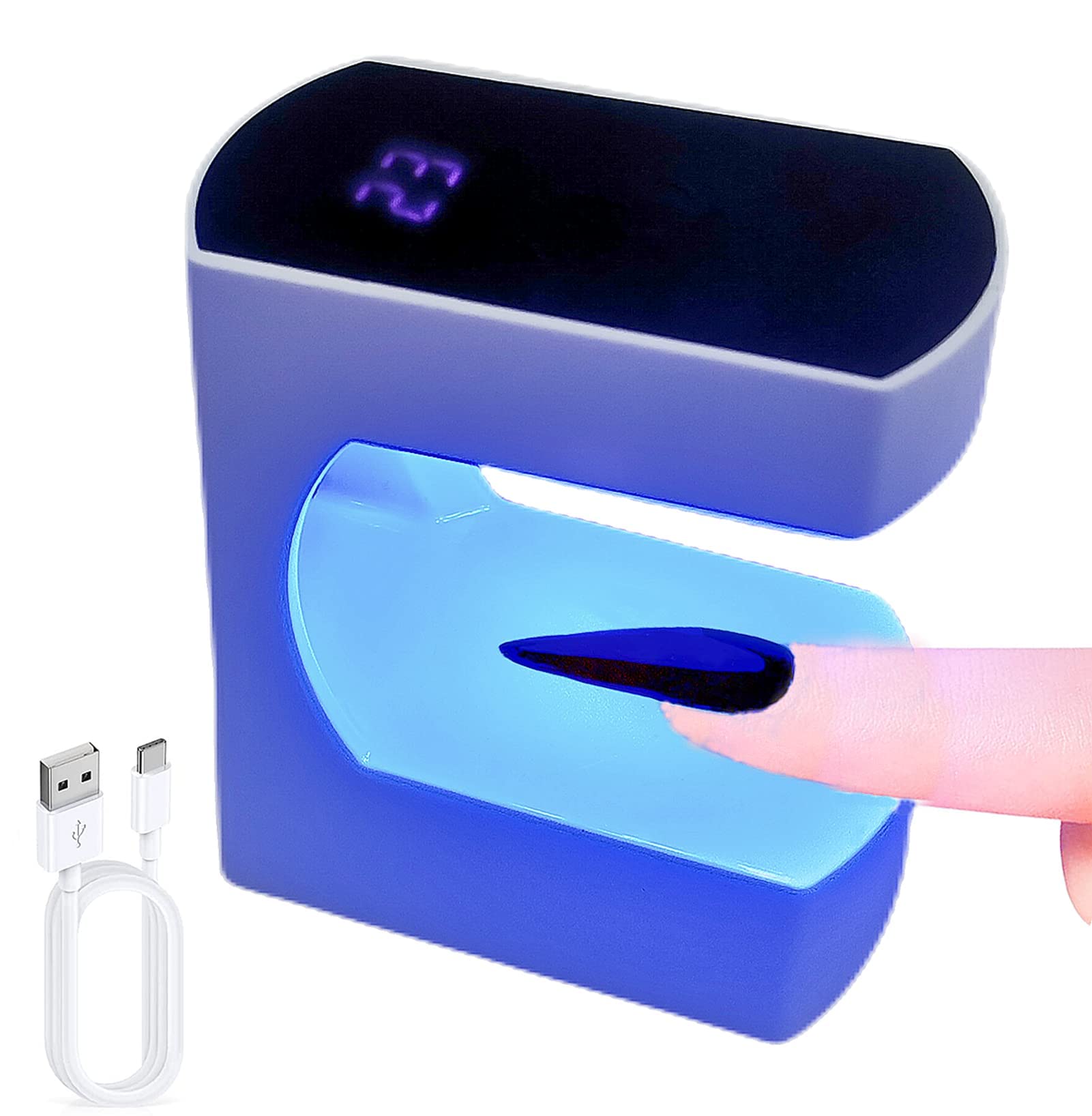 UV Light for Gel Nails, Mini LED Nail Dryer 24W Timer UV Lamp Quick-Dry Nail Light Travel Manicure Art DIY Portable Nail Lamp Portable USB Nail Dryer for Travel Manicure Art DIY Nail Art