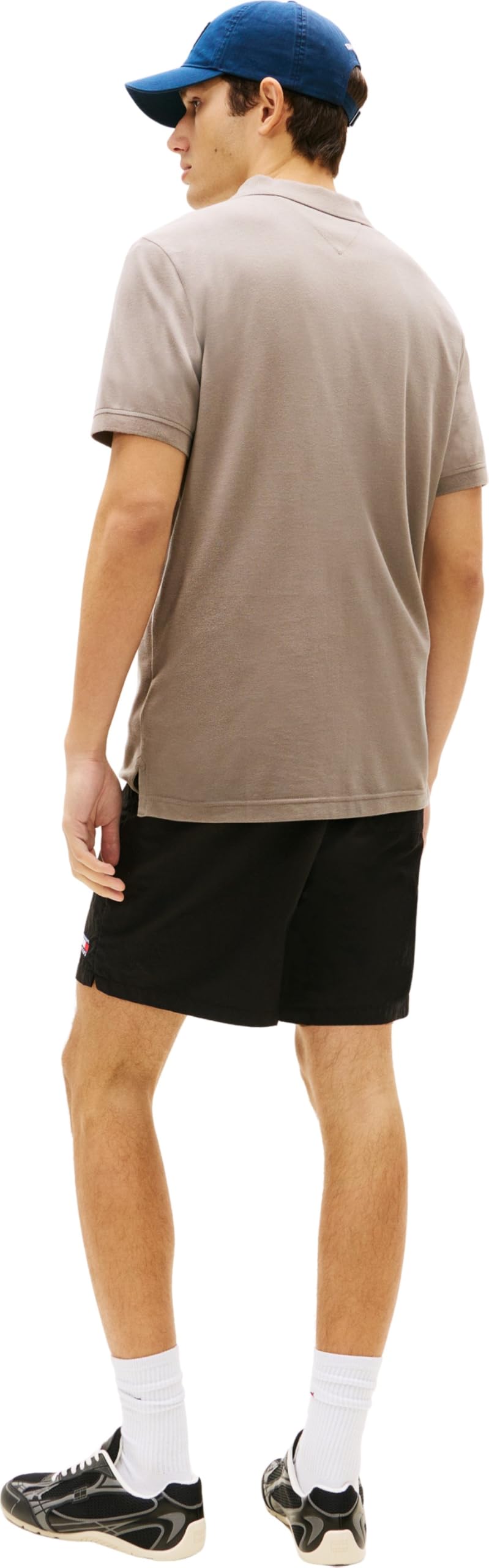 Tommy Jeans Men’s Short Sleeve Placket Slim Fit Polo Shirt