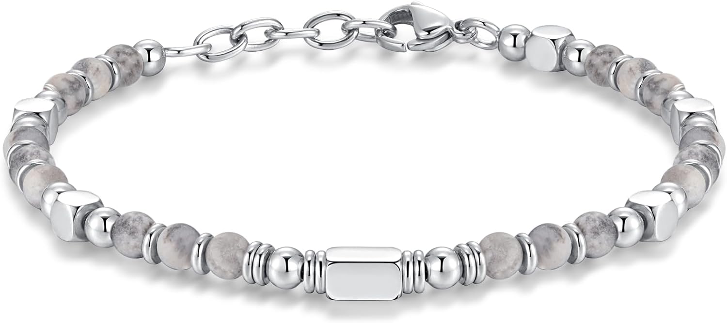 Beaded Bracelets for Women - Silver and Gold Boho Bracelets, Trendy Jewelry Gifts for Lover, Mom, Friends