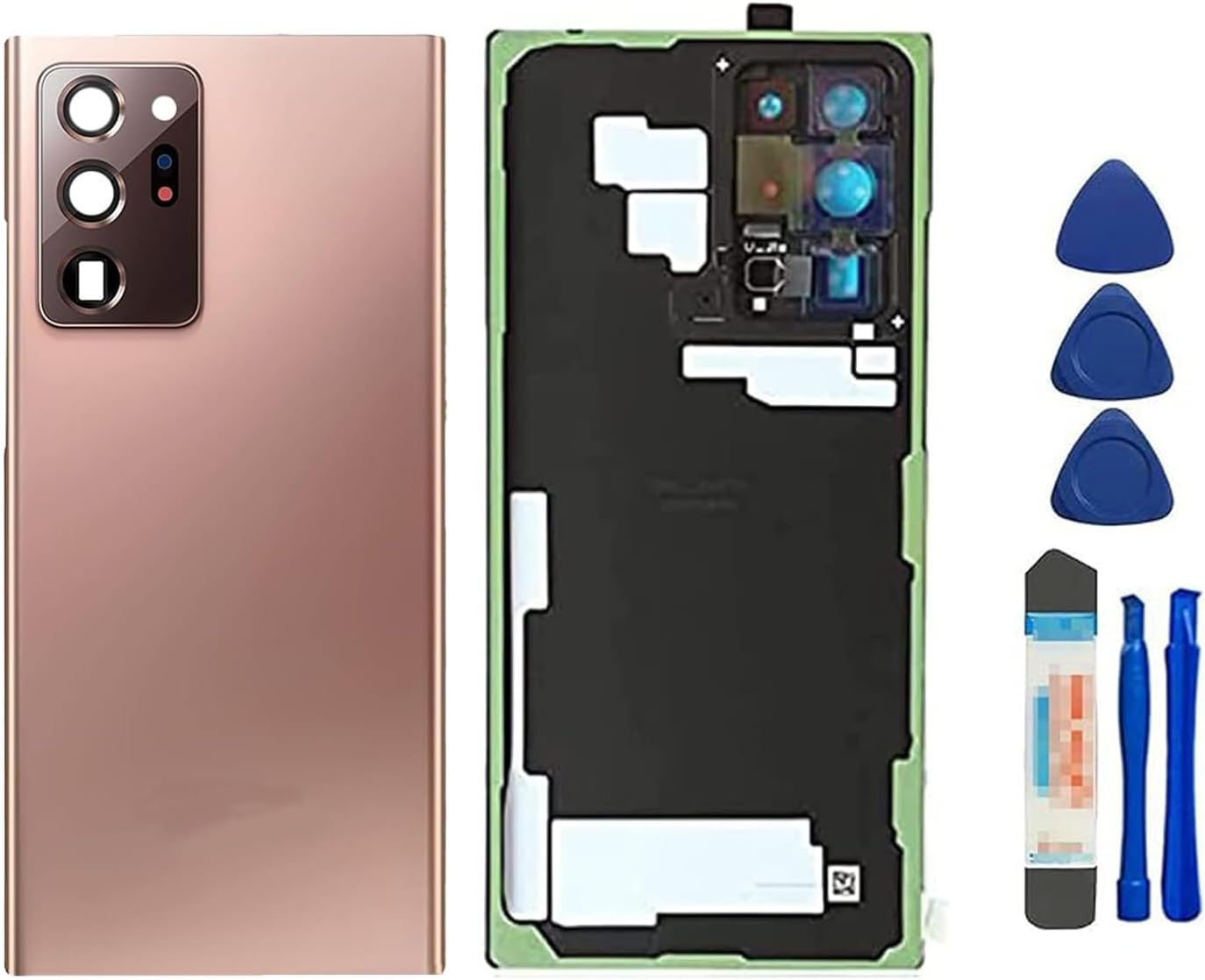 Note 20 Ultra Back Glass Replacement Rear Glass for Samsung Galaxy Note 20 Ultra 5G All Carriers Back Cover Housing Door with Camera Lens Parts and Tools(Mystic Bronze)