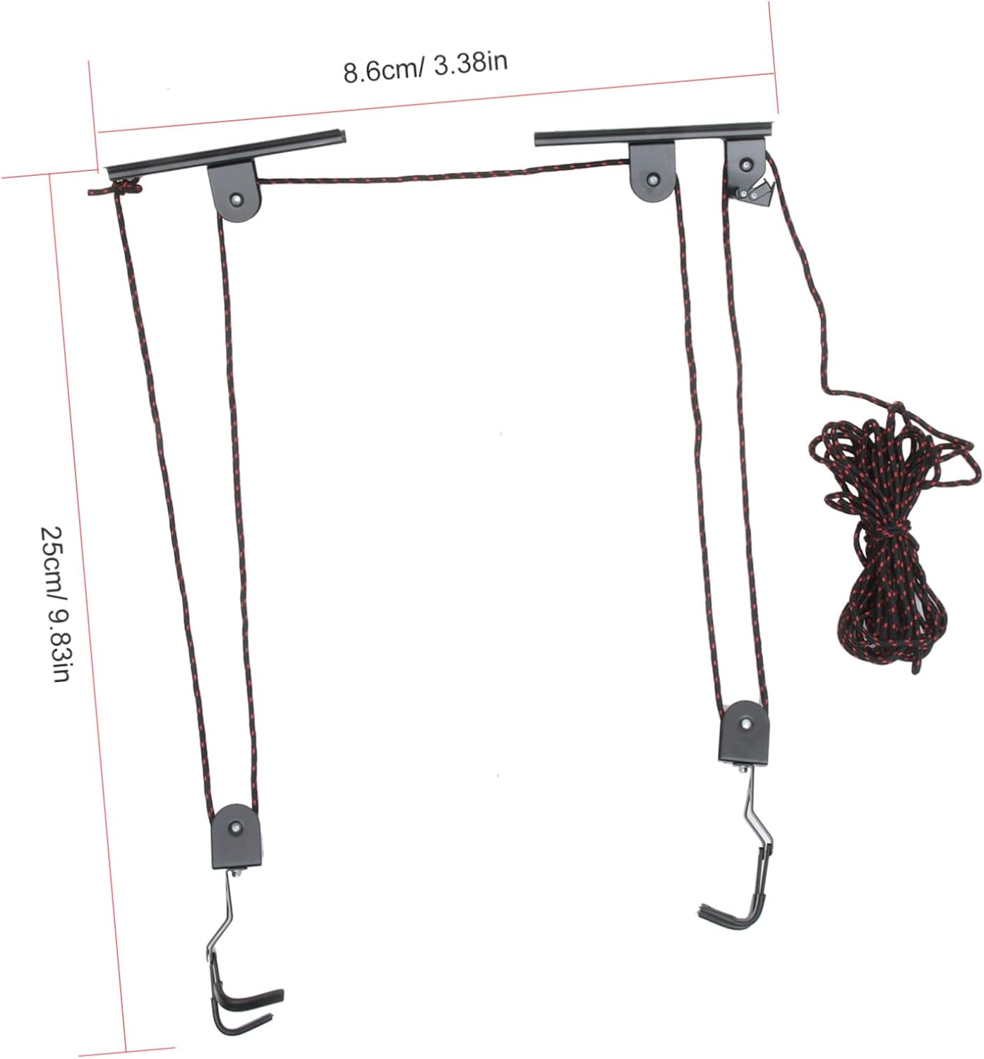 Bike Ceiling Mount Rack Heavy Duty Bicycle Hook Wall Storage Pulley System for Garage Indoor Bike Hanging Organizer Random Color