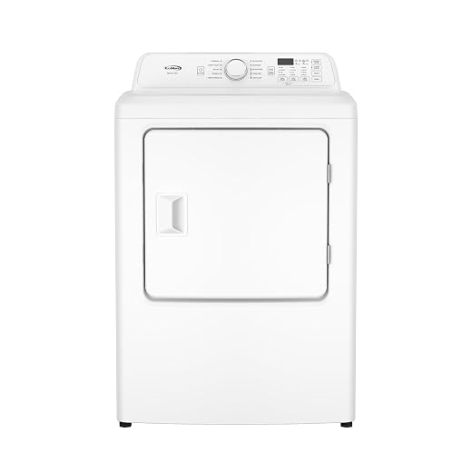 KoolMore 27-Inch 7.0 Cu. Ft. Electric Clothes Dryer, 240V Front Load Laundry Dryer for Home, Large Capacity, White