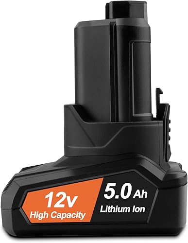 Batería de repuesto 12V 5000mAh R82059 compatible con Ridgid 12V Batería R82048 R82049 AC82049 R82007 R82008 AC82008 AC82048 AC82059 130188001