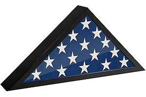 Americanflat Military Flag Display Case with Wall Mount