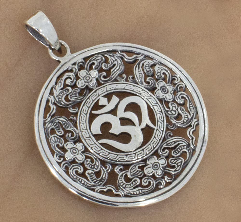 AFP Anhänger Aum Om Meditation 925 Sterling Silber AS-633