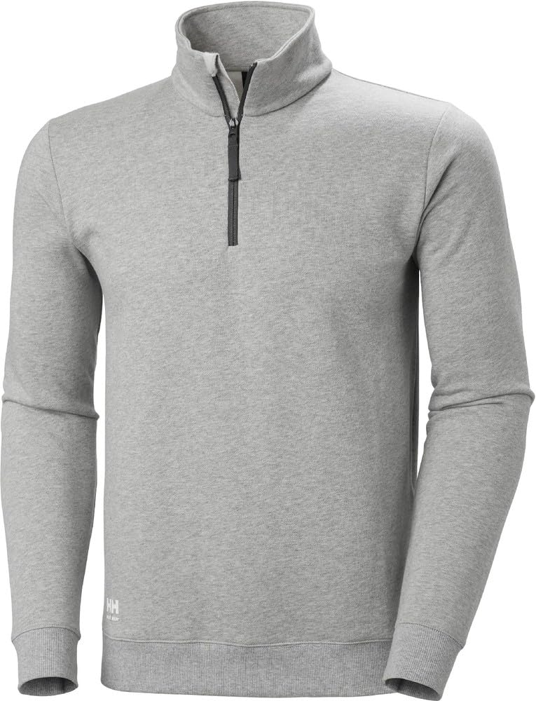 Helly Hansen Workwear 79325 Classic Half Zip Sweatshirt Grey Melange L