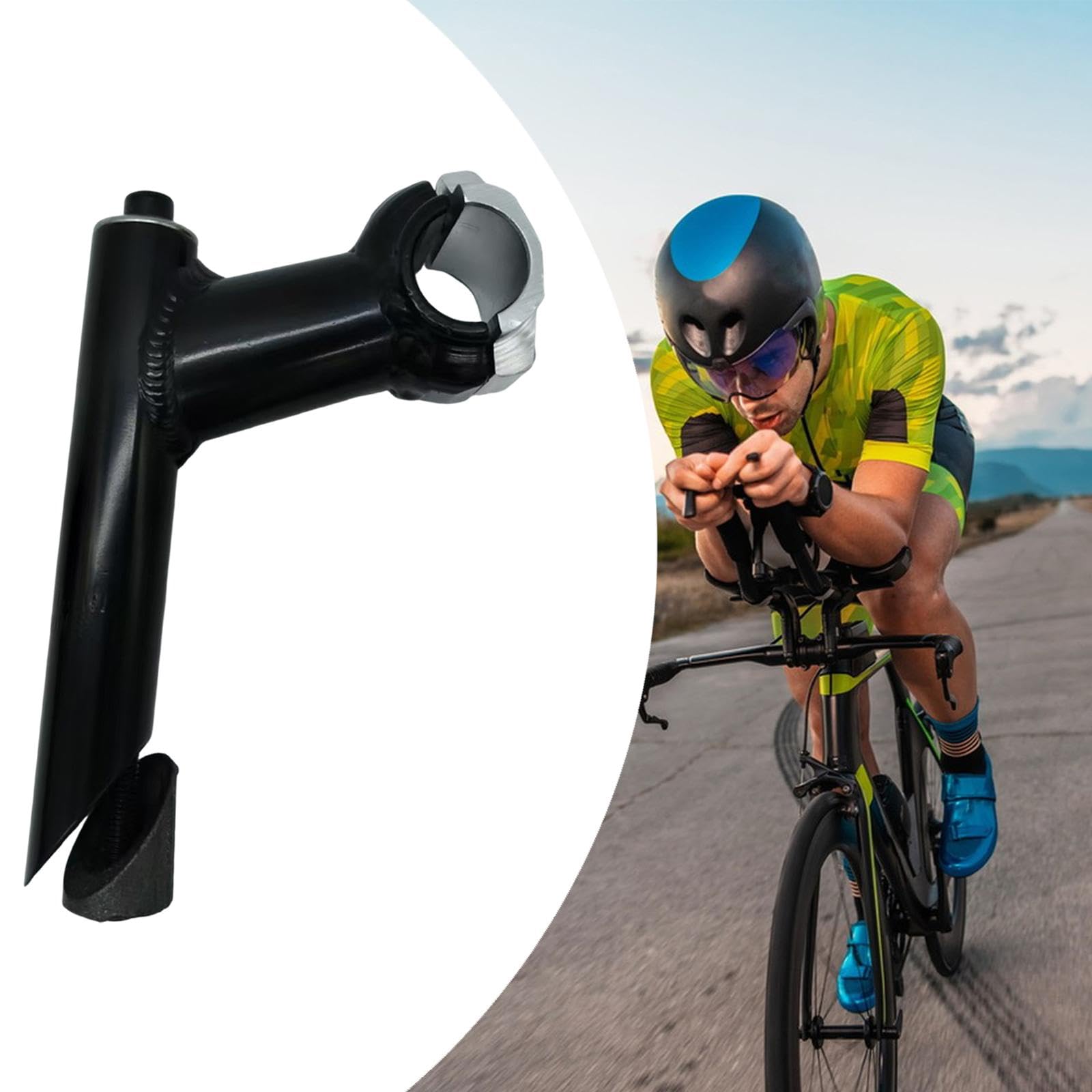 Rallonge De Guidon Ronyme 25,4 Mm – Potence Alu 15 Cm, Compatible VTT, Route, Fixie, DIY