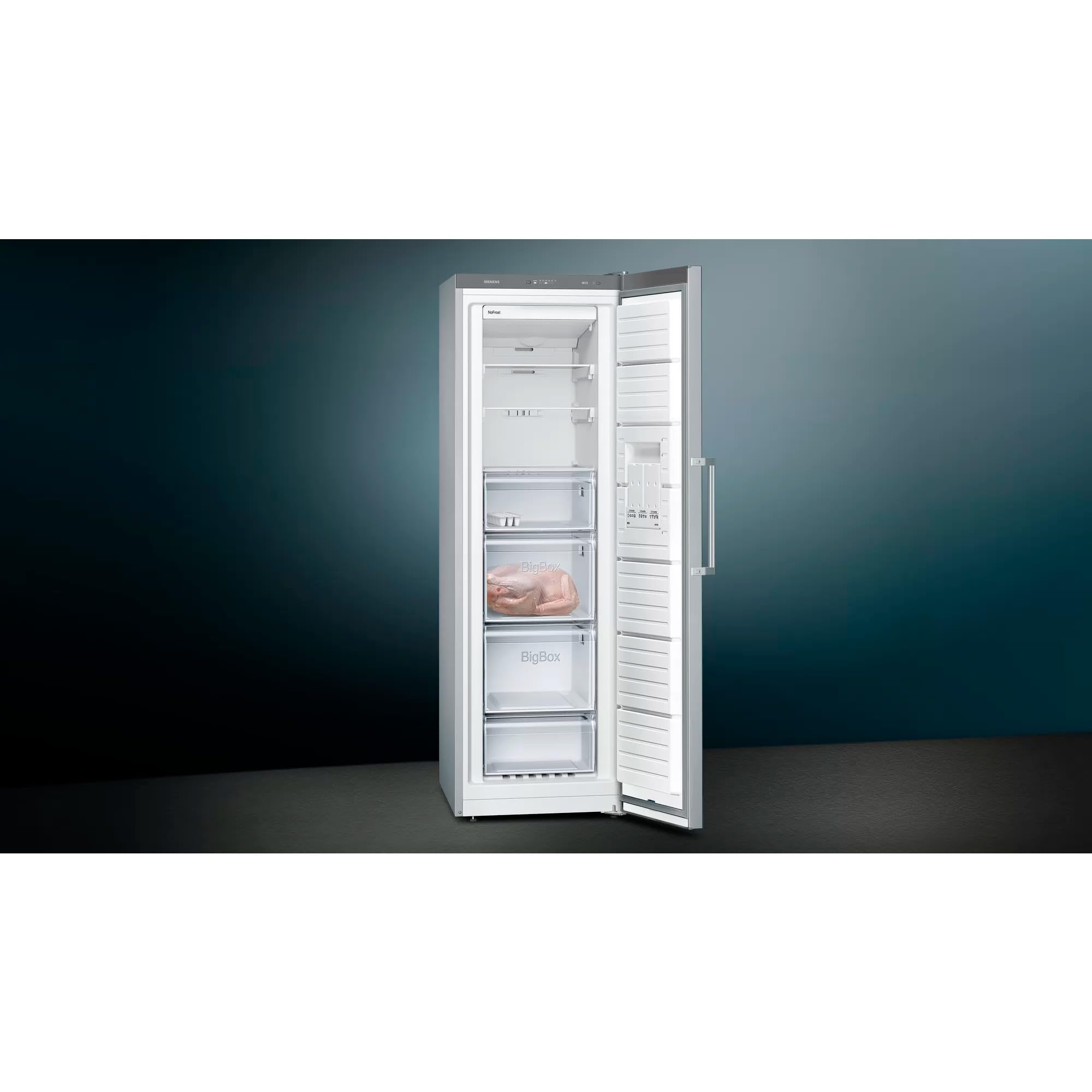 Siemens GS36NVIEP iQ300 Freestanding Freezer/E / 234 kWh per Year / 242 l/noFrost/bigBox/freshSense - Temperature Control