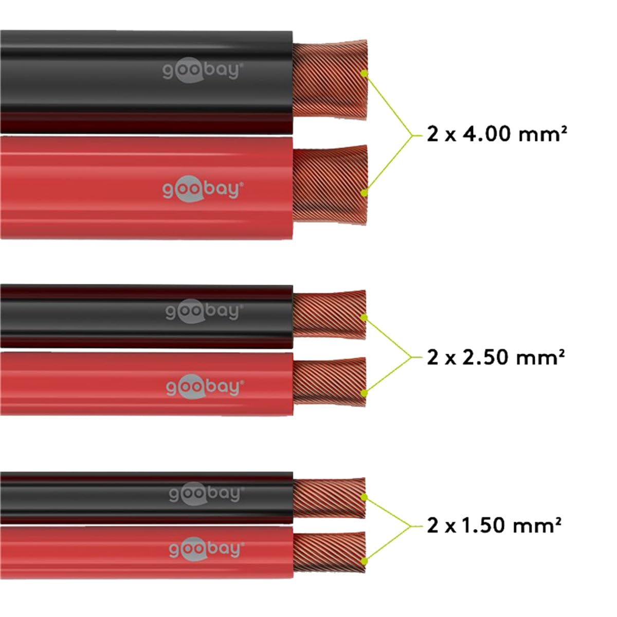 Altavoz Cable Rojo/Negro CCA, 100 m