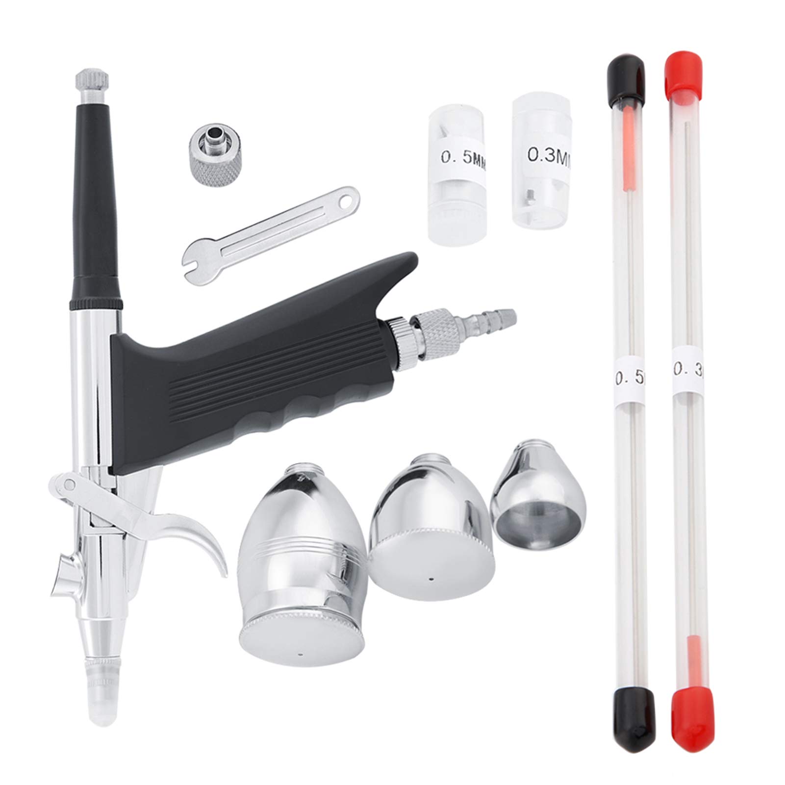 Kit aerografo a doppia azione Set di strumenti per pistola a spruzzo per pittura artigianale per torte
