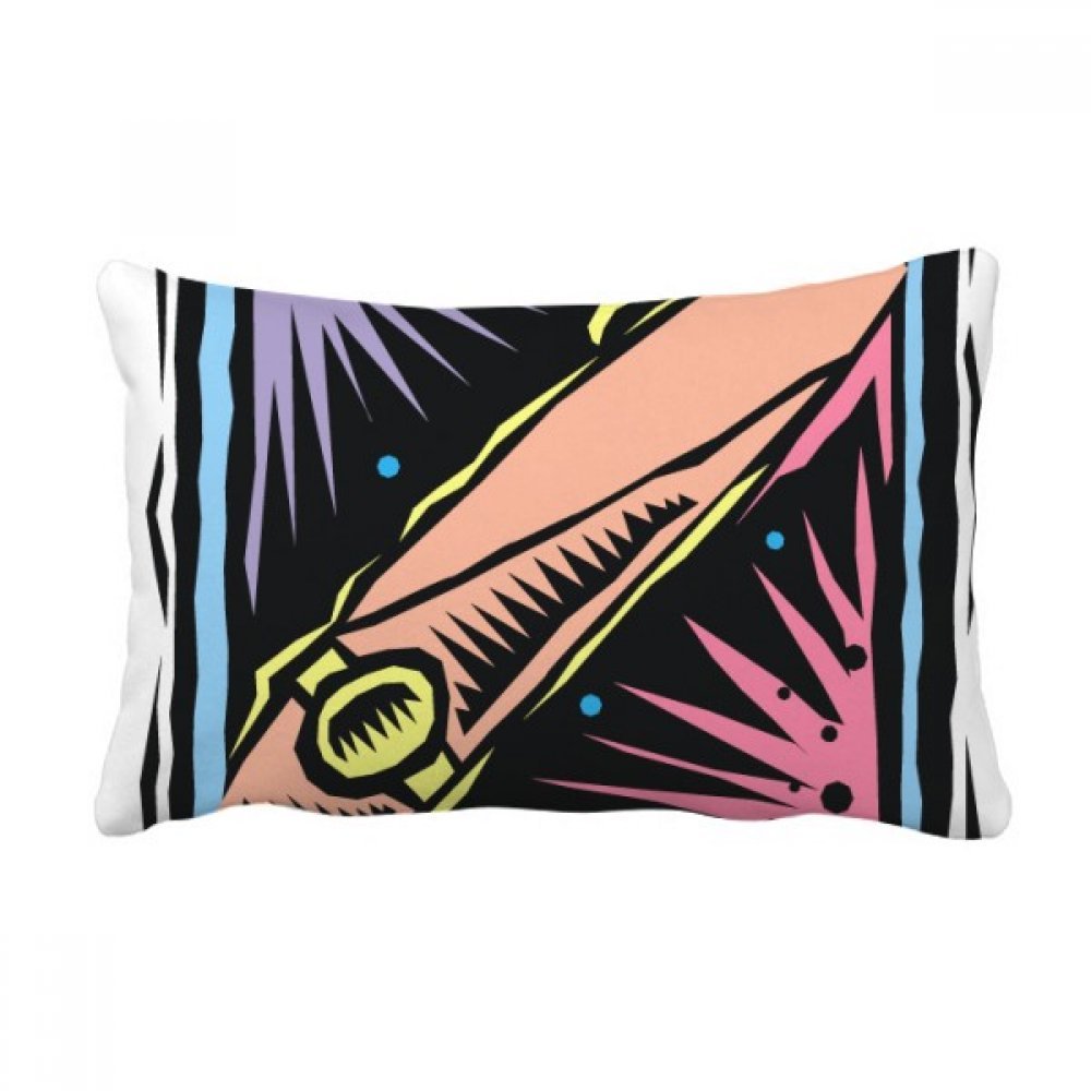 Oreiller lombaire motif vecteur mexicain multicolore housse de coussin salon 16x24