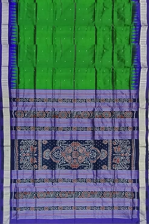 Image of Handmade Pure Bomkai Silk Saree Khandua Natural Silk Ikkat Saree For Women /Ethnic Wear /Traditonal Saree /Handloom Saree With Regular Fit Blouse Piece