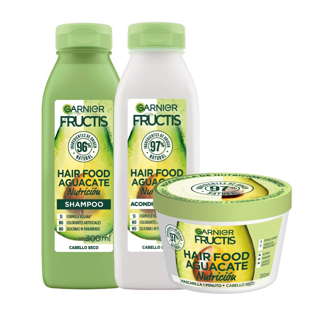 Kit Garnier Fructis HairFood Aguacate Rutina para cabello seco - Aguacate